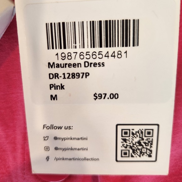 Pink Martini Collection Maureen Pink Button-Down Midi Dress - Picture 8 of 11